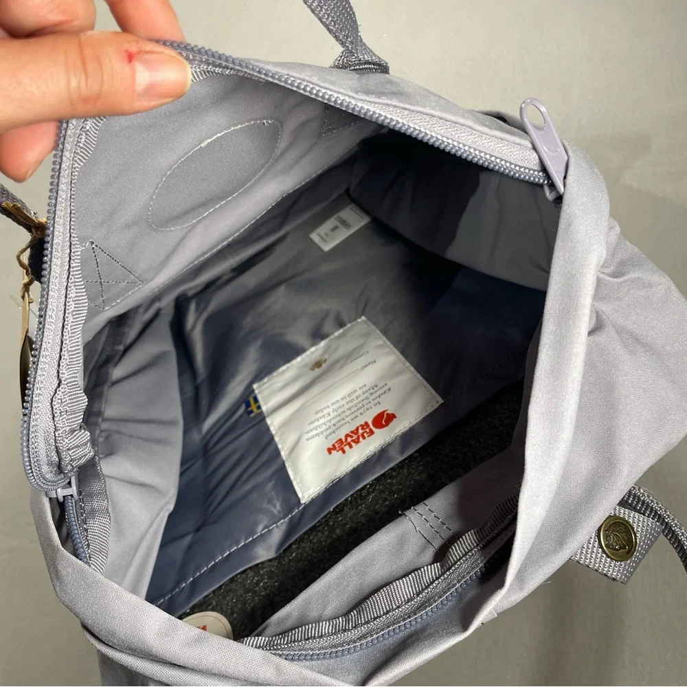 NWT Fjallraven Kanken Original Backpack; Flint Gray; Travel/Work/School